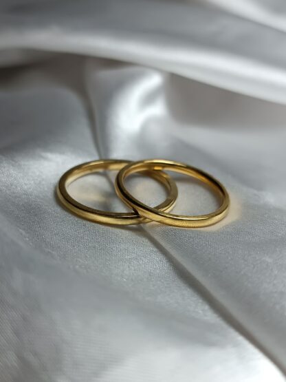 Steel wedding rings set (CODE 0105)