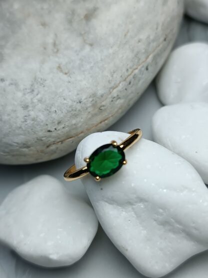 Single stone with green zircon stones (CODE: 5852689)