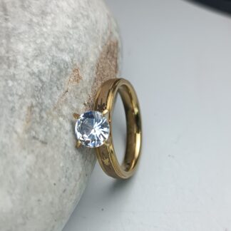 Single stone transparent zircon (CODE: 518524)