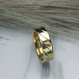 Ring with gold lines (CODE: 104)