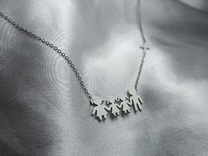 NECKLACE FAMILY WITH 2 GIRLS (CODE: 4445582)