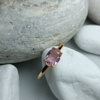 Single stone with purple zircon stones (CODE: 00133)