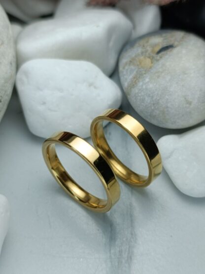 Pair of wedding rings, classic flat style (CODE:1005)