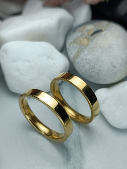 Pair of wedding rings, classic flat style (CODE:1005)