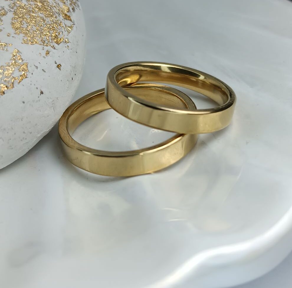 Ζευγάρι Βέρες Γάμου Unisex από Ατσάλι (ΚΩΔ:1005) Ζευγάρι Βέρες Γάμου Unisex από Ατσάλι (ΚΩΔ:1005)