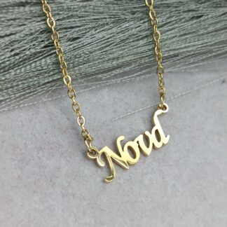 Infinity necklace with heart gold (CODE: 8088)