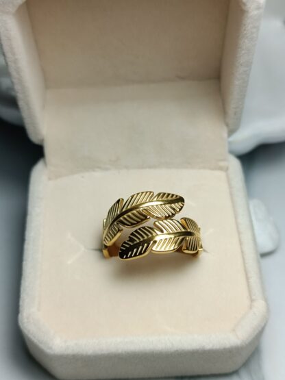 Ατσάλινο δαχτυλίδι με φύλλο (ΚΩΔ:459)