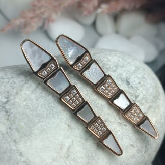 Steel dangling earrings (CODE:214)