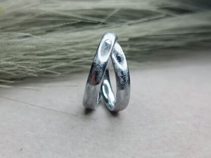 Embossed wedding rings, titanium (CODE:2885)