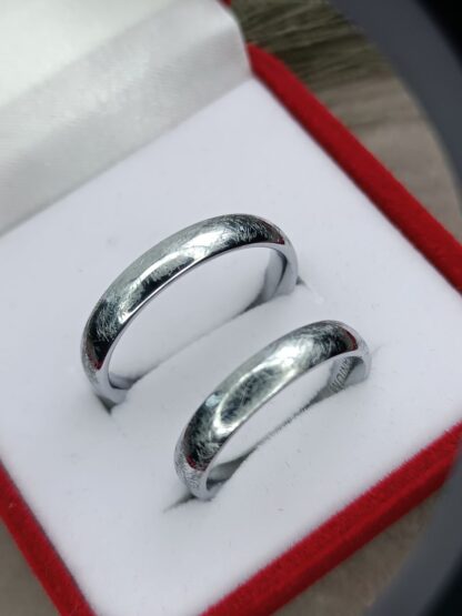 Embossed wedding rings, titanium (CODE:2885)