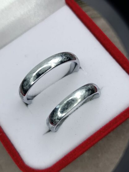 Embossed wedding rings, titanium (CODE:2885)