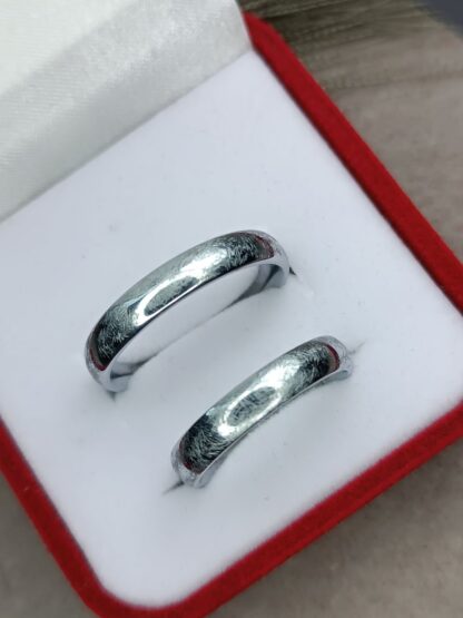 Embossed wedding rings, titanium (CODE:2885)