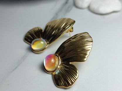 Steel butterfly earrings (CODE:3344)