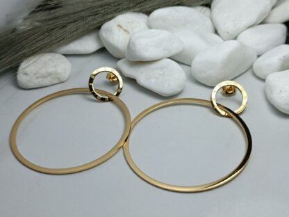 Steel hoop earrings (CODE:026)