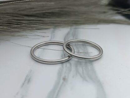Steel wedding rings set (CODE:02005)