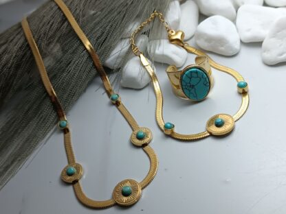 Steel necklace set (CODE: 00774)
