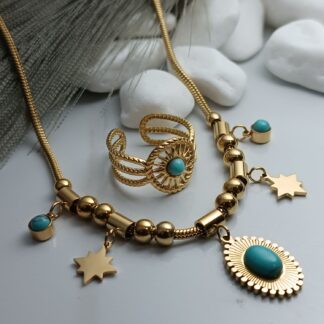 Steel necklace set (CODE: 00774)