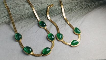 Oval set pendant elements (CODE:00455)