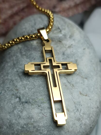 Men's Stainless Steel Cross (CODE: 008817)