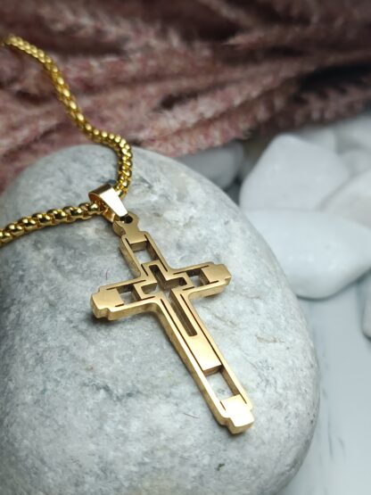 Men's Stainless Steel Cross (CODE: 008817)