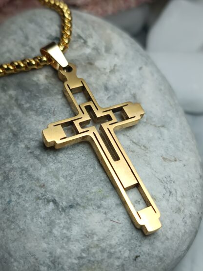 Men's Stainless Steel Cross (CODE: 008817)