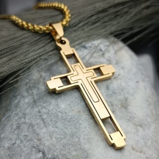 Men's Stainless Steel Cross (CODE: 008817)