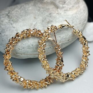 Steel hoop earrings (CODE: 100052)