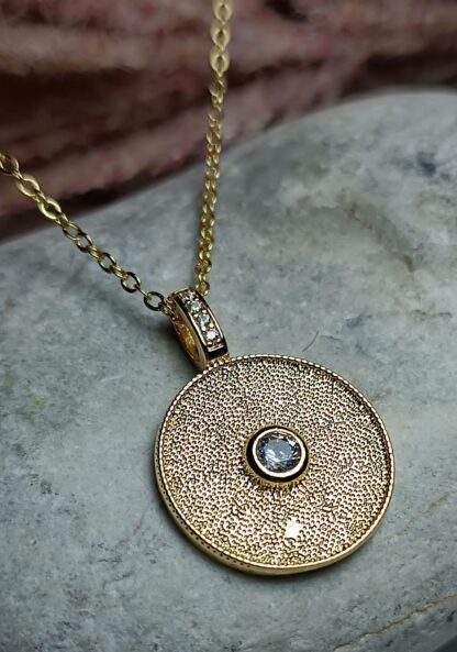 Steel Necklace with Zircon stones (CODE:07799)