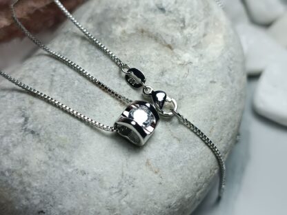 Pendant Heart with Zircon stone 925 (CODE: 848661)