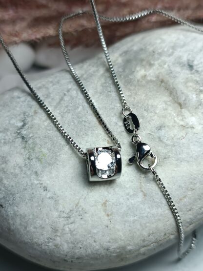 Pendant Heart with Zircon stone 925 (CODE: 848661)