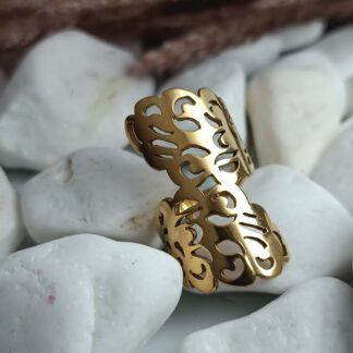 Polished gold ring (CODE: 77110 )