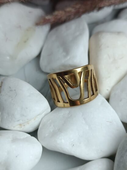 Polished gold ring (CODE: 33221)