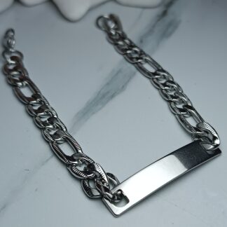 Men's Bracelet Identity Silver Steel (CODE: 36911)