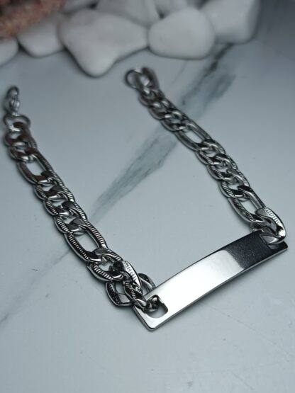 Men's Bracelet Identity Silver Steel (CODE: 36911)