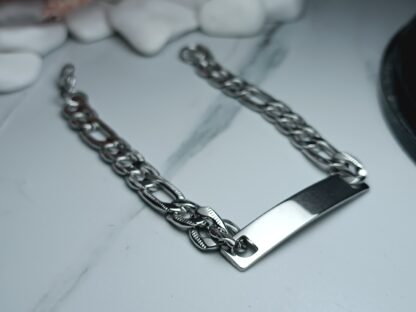 Men's Bracelet Identity Silver Steel (CODE: 36911)