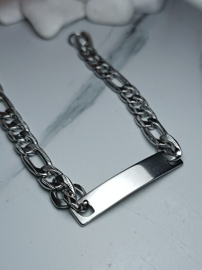 Men's Bracelet Identity Silver Steel (CODE: 36911)