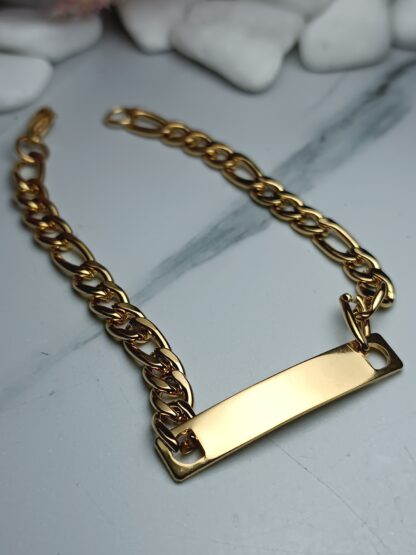 Men's Bracelet Identity Gold Steel (CODE: 77661)