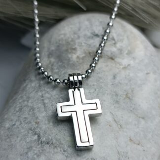 Steel Cross Men's polish together with matte (CODE: 110081)