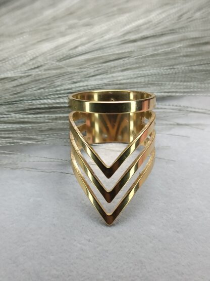 Gold enamel ring (CODE: 91100)