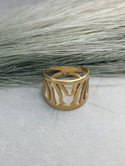 Polished gold ring (CODE: 33221)