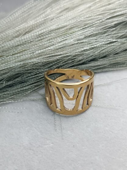 Polished gold ring (CODE: 33221)