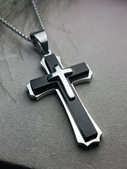 Men's cross, matte black (CODE:77891)