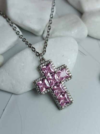 Women's Steel Cross with Chain (66441)