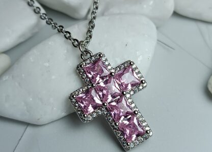 Women's Steel Cross with Chain (66441)