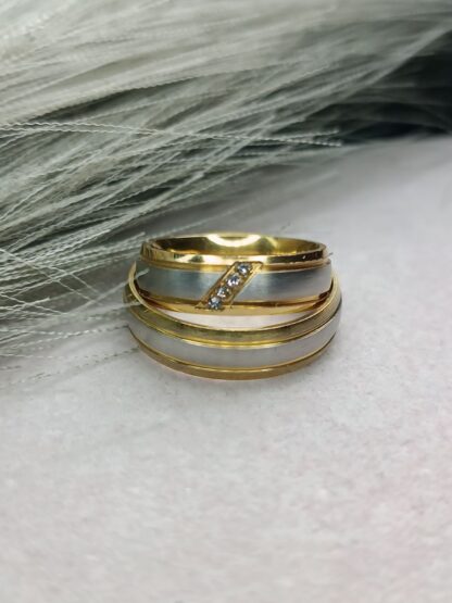 Two-tone wedding rings (CODE:554241)