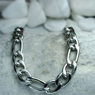 Silver-tone steel bracelet (CODE: 00118)