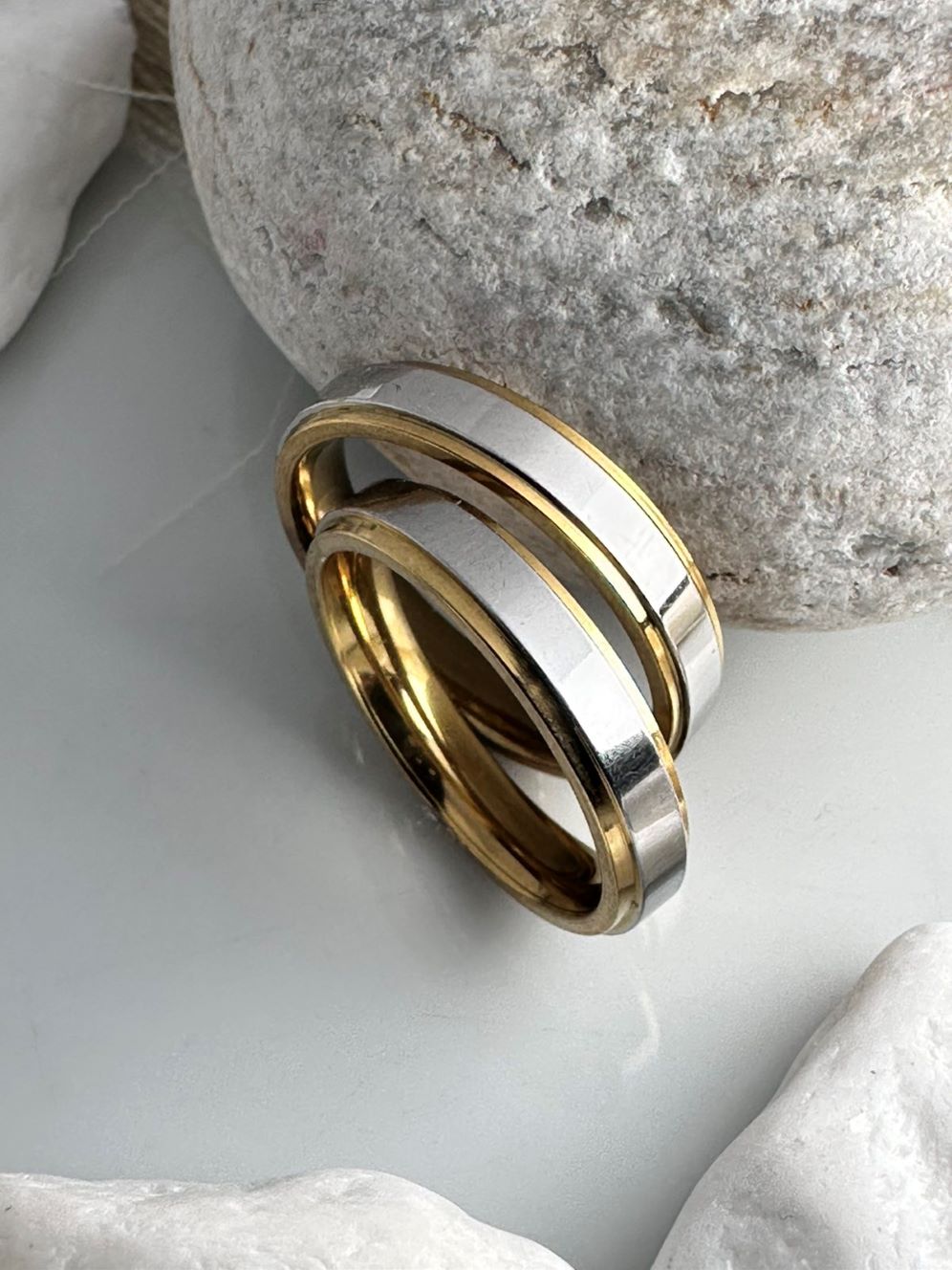 Ανδρικό & Γυναικείο Δαχτυλίδι Ανοξείδωτο Ατσάλι Δίχρωμο – Χρυσό & Ασημί Φινίρισμα(ΚΩΔ:5511) Ανδρικό & Γυναικείο Δαχτυλίδι Ανοξείδωτο Ατσάλι Δίχρωμο – Χρυσό & Ασημί Φινίρισμα(ΚΩΔ:5511)