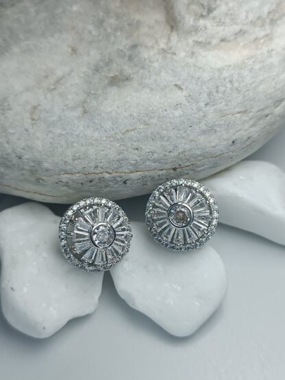 Clear zircon rotating earrings (CODE:8016)