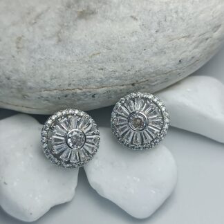 Clear zircon rotating earrings (CODE:8016)