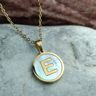 Steel Pendant with Monogram (CODE:0102)